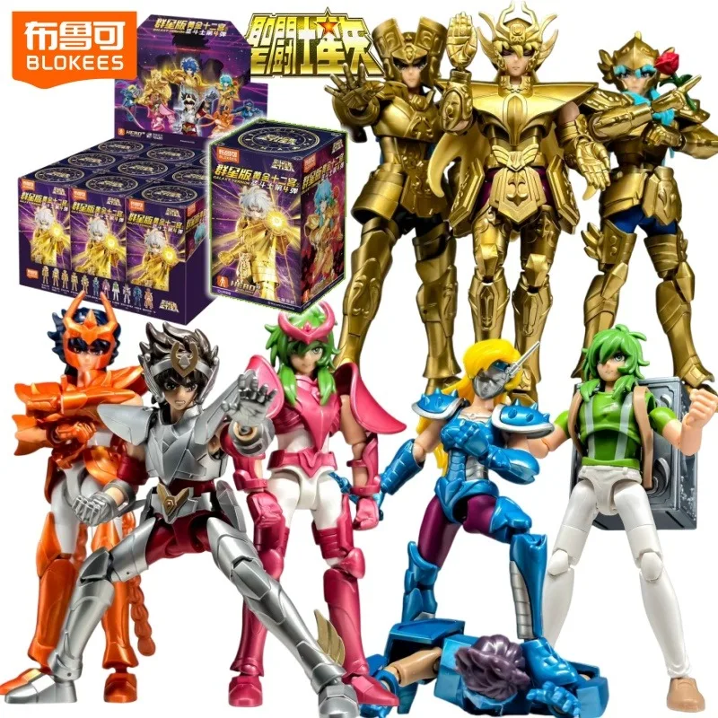 Bloques de Construcción BLOKEES Saint Seiya Stars 4th, Figura de Anime para Armar, Colección de Juguetes, Modelo de Escritorio, Adornos, Regalos para Fiestas