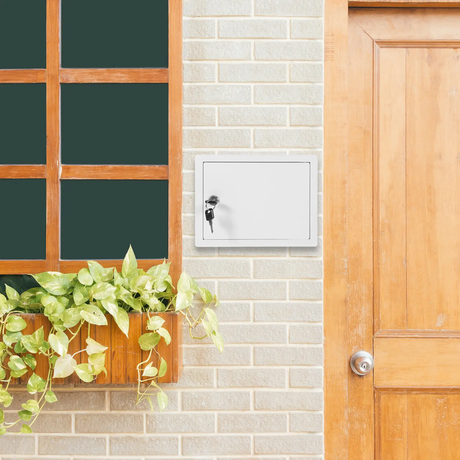 Mailbox Wall Mount Home Lockable for with Extra Large Door Mounted Cute Locking