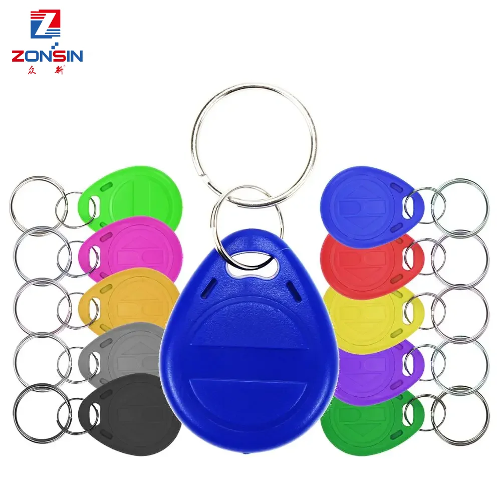 10pcs Clone EM4305 T5577 Proximity Duplicator Copy 125khz RFID Tag llaveros llavero Porta Chave Card Key Fob Token Ring