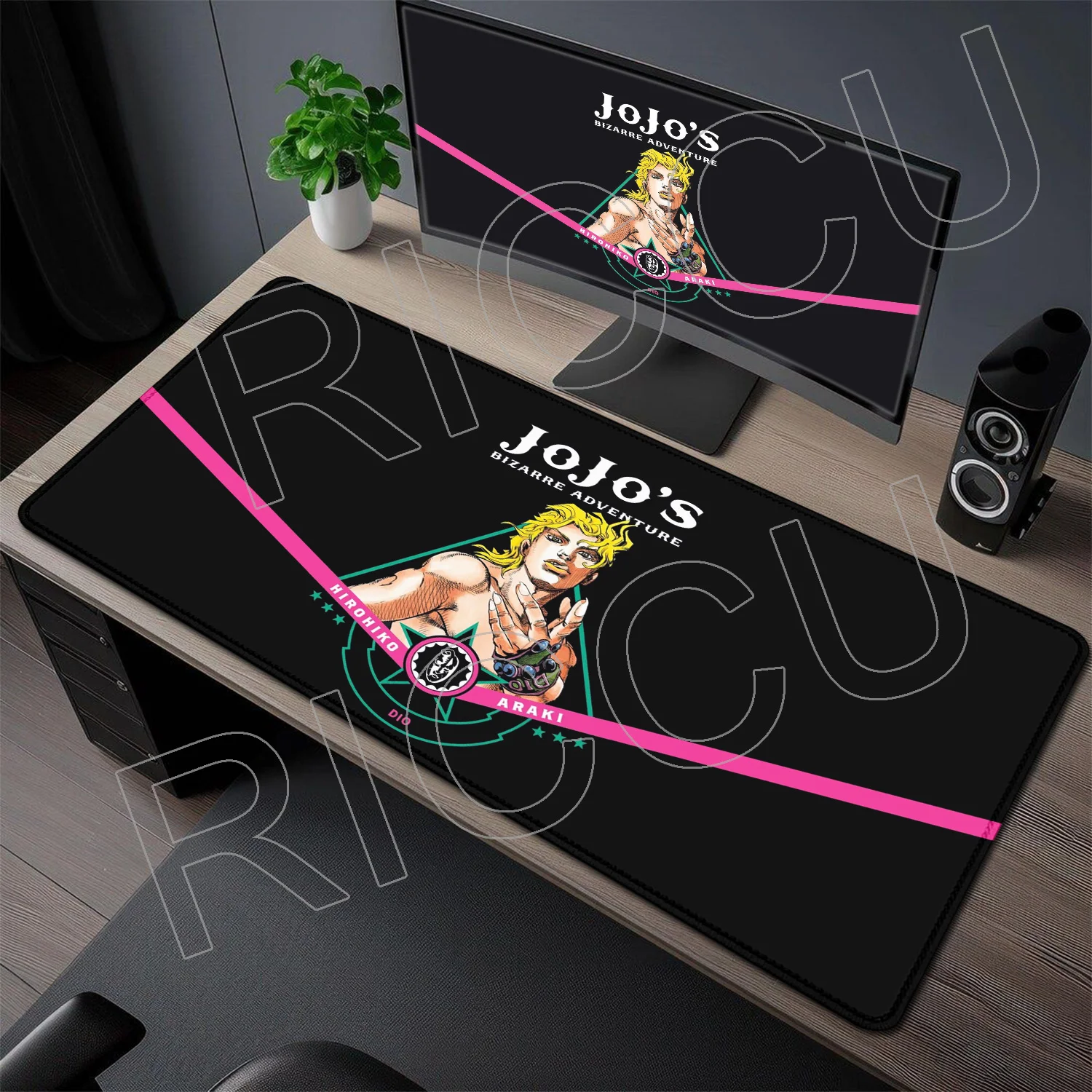 XXL Anime Mouse Pad JOJO Bizarre Adventure Gamer Keyboard protective Pad Non-slip Mousepad Gaming PC Accessories Expand Desk Mat