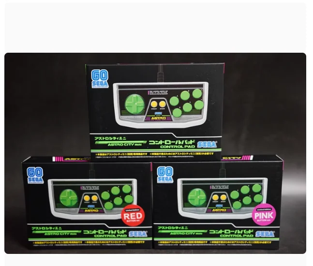 Para controlador original SEGA Astro City Mini Arcade compatível com PC (3 cores)