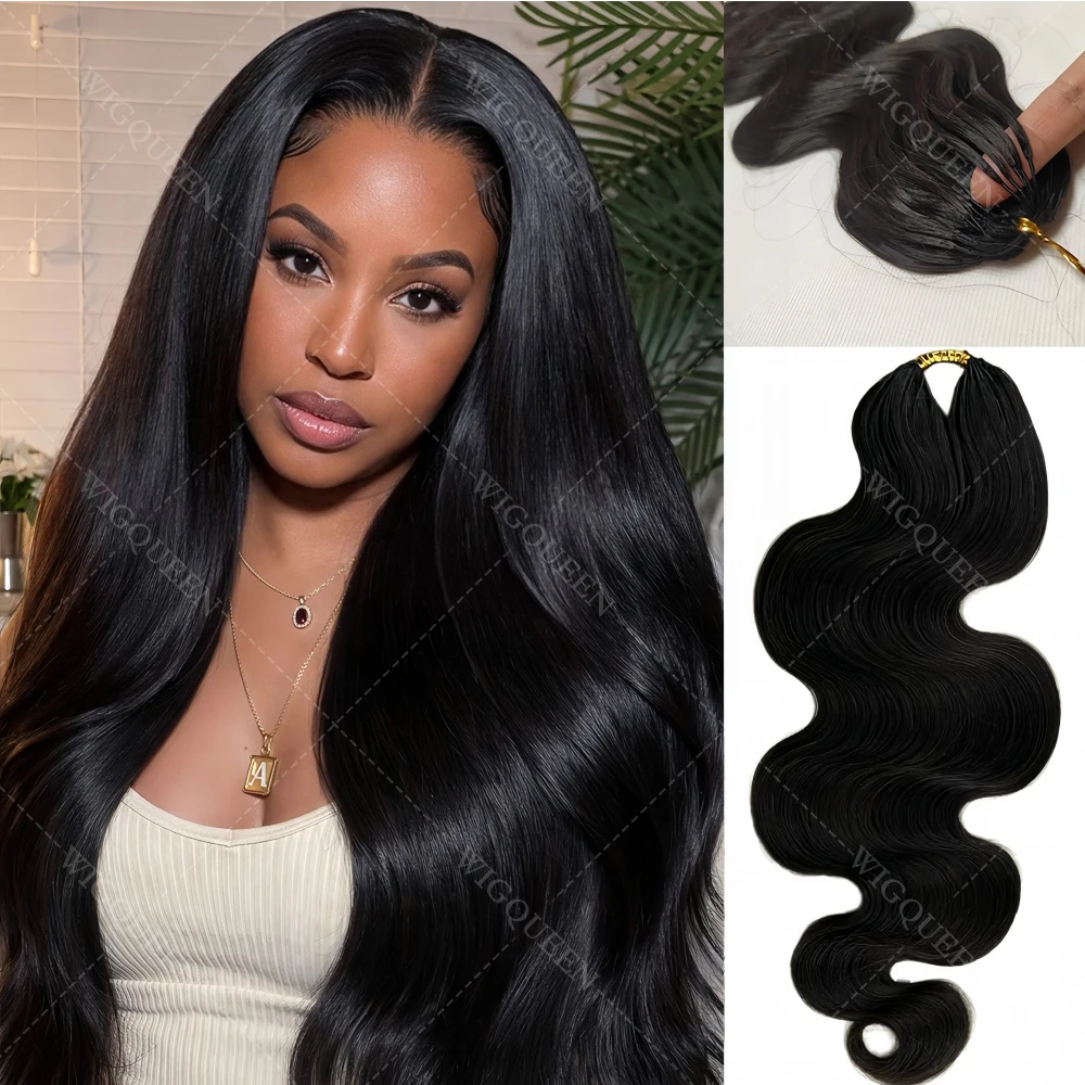 

Наращивание волос крючком Body Wave, натуральные волосы, предварительно разделенные, необработанные, легкие, кудрявые, для плетения крючком, мягкие, 12А