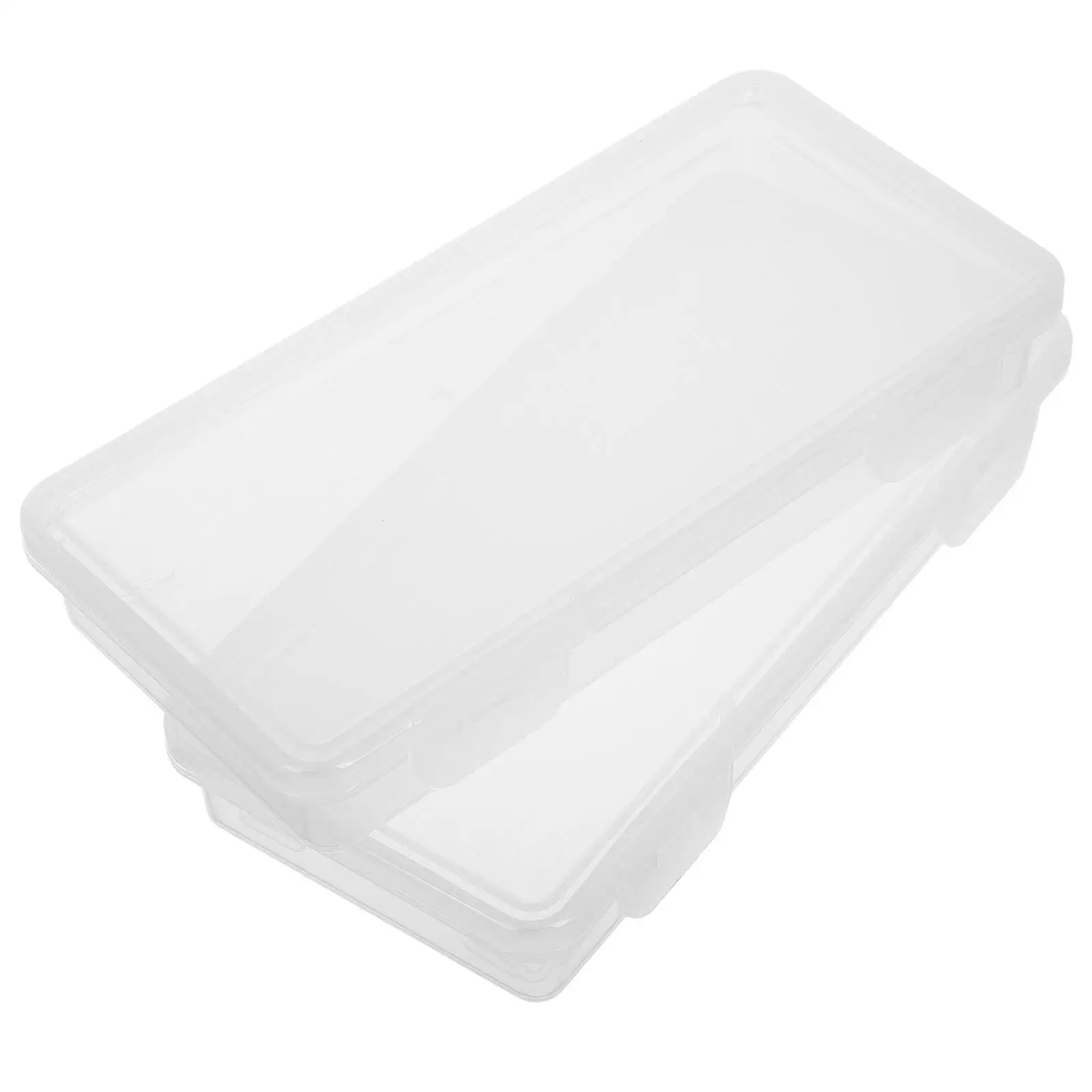 

Storage Box 2 Pcs Cash Tray Coin Small Containers Lids Plastic Organizer Holder Craft Shoe Boxes Portable Protector