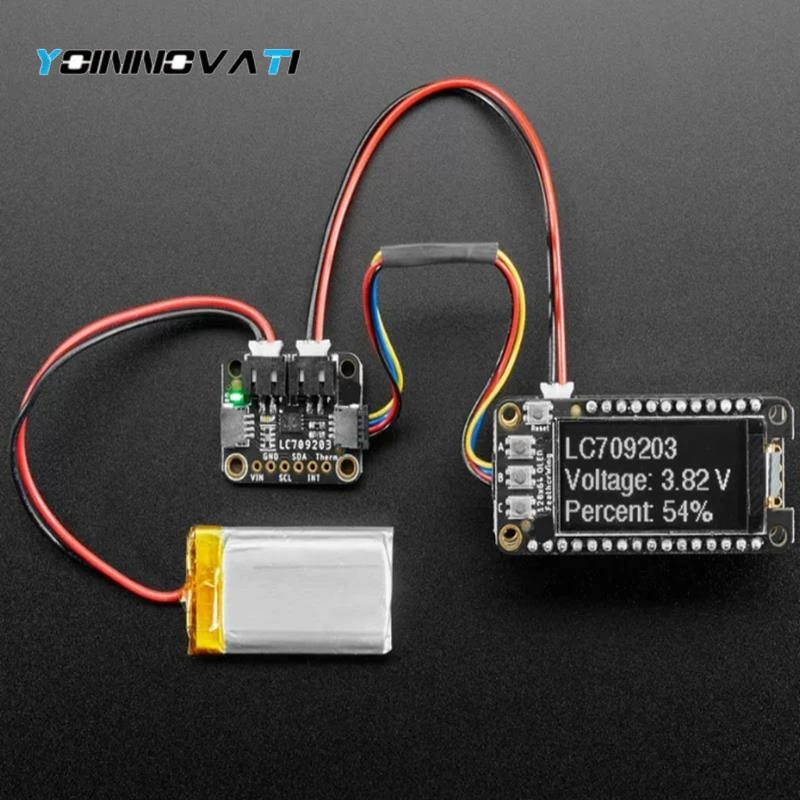 1PCS LC709203F Fuel Gauge & Battery Monitor Module with STEMMA JST PH, QT/Qwiic Interface