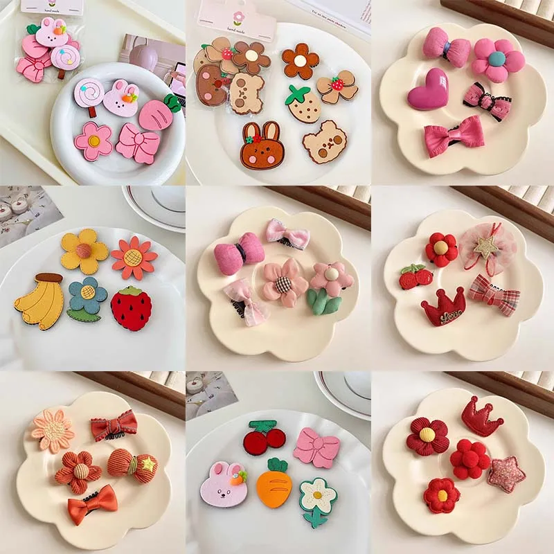 Baby Sweat Hair Clips Do Not Hurt Hair  Newborn Baby Short Hair  Clip Princess Cute Headwear Baby Hair Clips Hair Volume Less