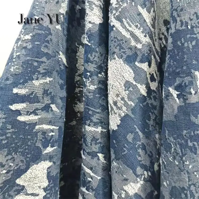 

Camouflage Style Thickened Washed Denim Jacquard Fabric Clothing Design Fabric Luggage Hat Shoe Material Jeans Fabric