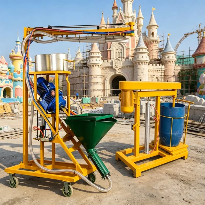 Spray Machine Glass Fiber Reinforced Concrete Sprayer Customized Hopper Architectural Facade Cladding Ornamental Molding