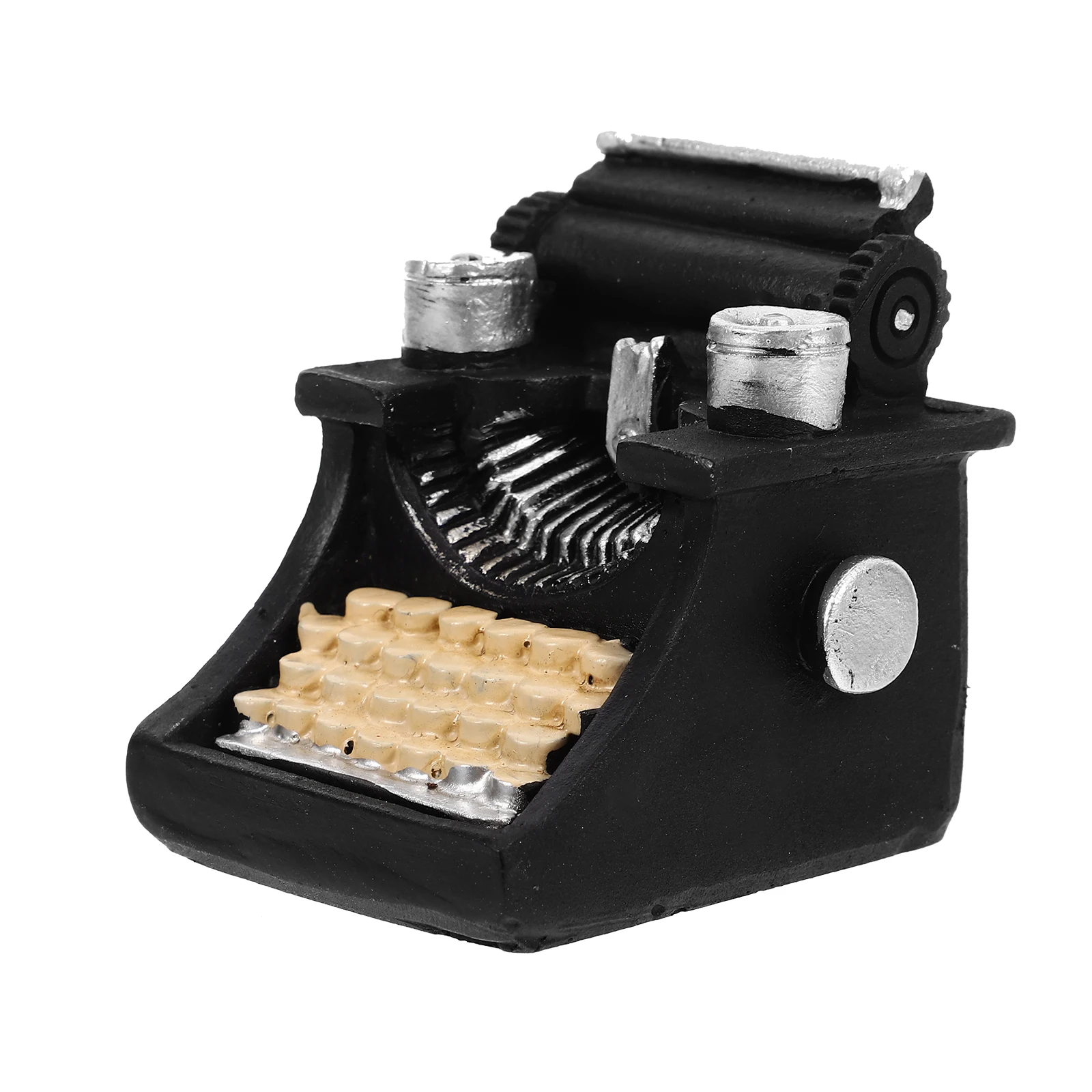 

Retro Typewriter Ornaments Mini Resin Decoration Home Office Desktop Toy Vintage Window Model