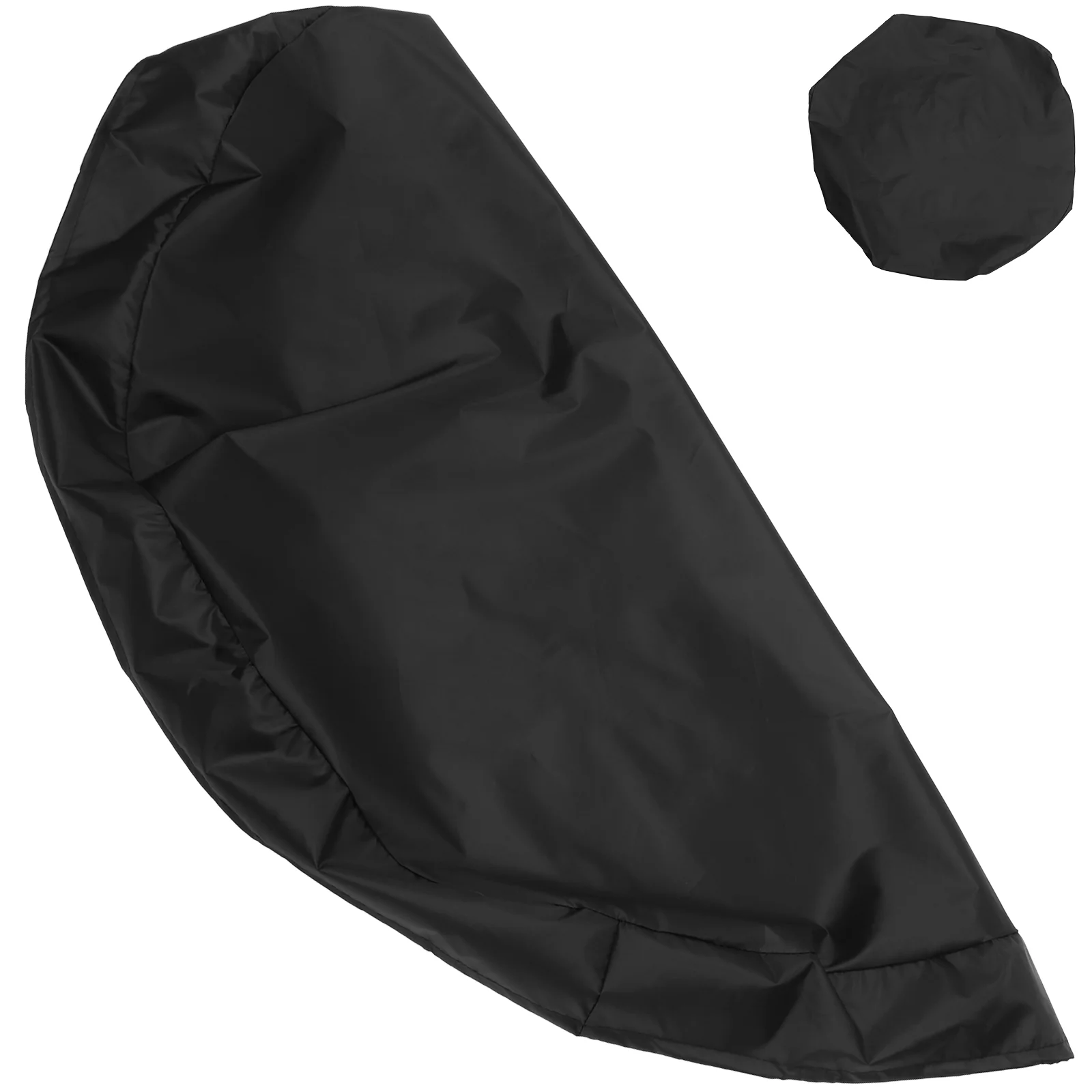 

112cm Barbecue Oven Cover BBQ Cover Waterproof BBQ Grill Protective Cover Black Cloth BBQ Grill Cover