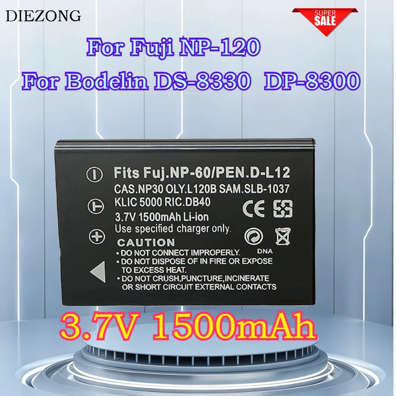 

New 1pcs Battery for Suitable for Fujifilm NP-120 Battery. Suitable for Patona DS-8330 Battery and DP-8300 Battery.