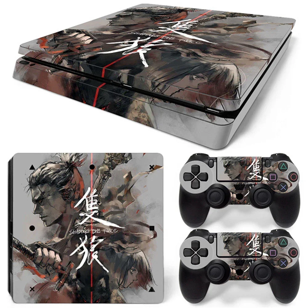 Sekiro shadows the twice  Best Sell Design Skin Sticker for PS4 Slim Console and Controllers