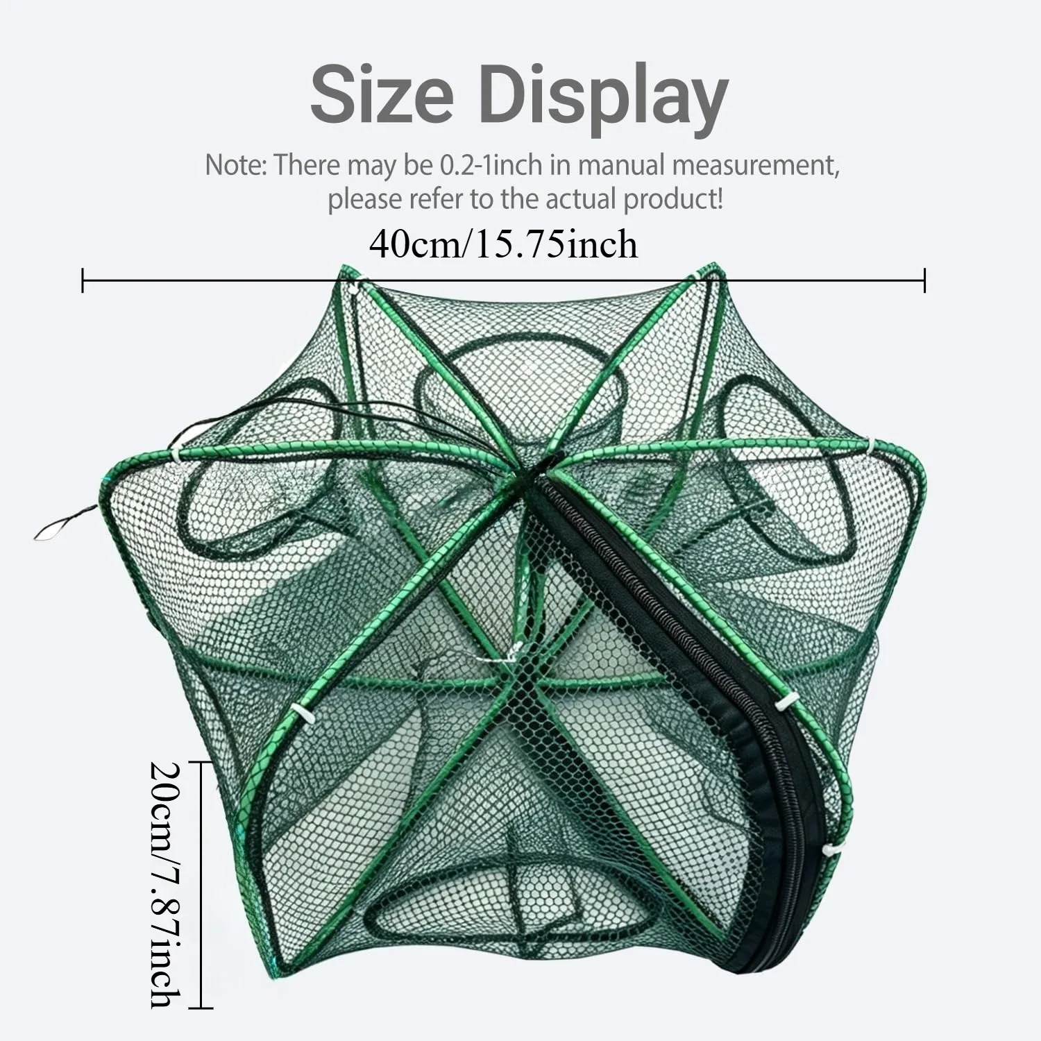 Mesh For Fishing Net/Tackle/Cage Folding Crayfish Catcher Casting/Fish Network Crab/Crayfish/Shrimp/Smelt/Eels Traps Fishing