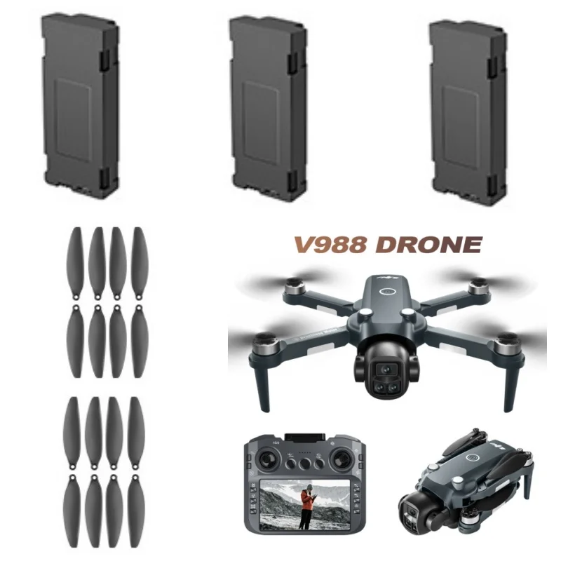 

V988 Drone Battery 3.7V Battery/Propeller For V988 Drone V988 Drone Battery Blades V988 Dron accessory Battery Blades Toy