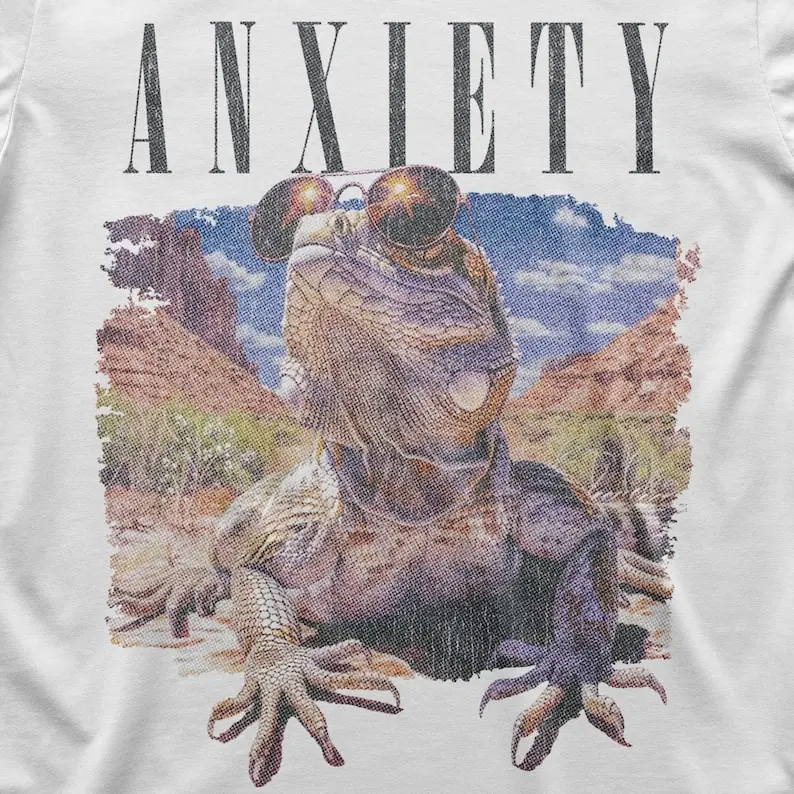 Anxiety Lizard No Rules Style T-Shirt