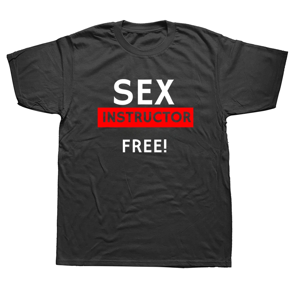 Sex first lesson Free adult humor Cool jokes Funny street wearing popular trends men women universal short-sleeved T-shirts