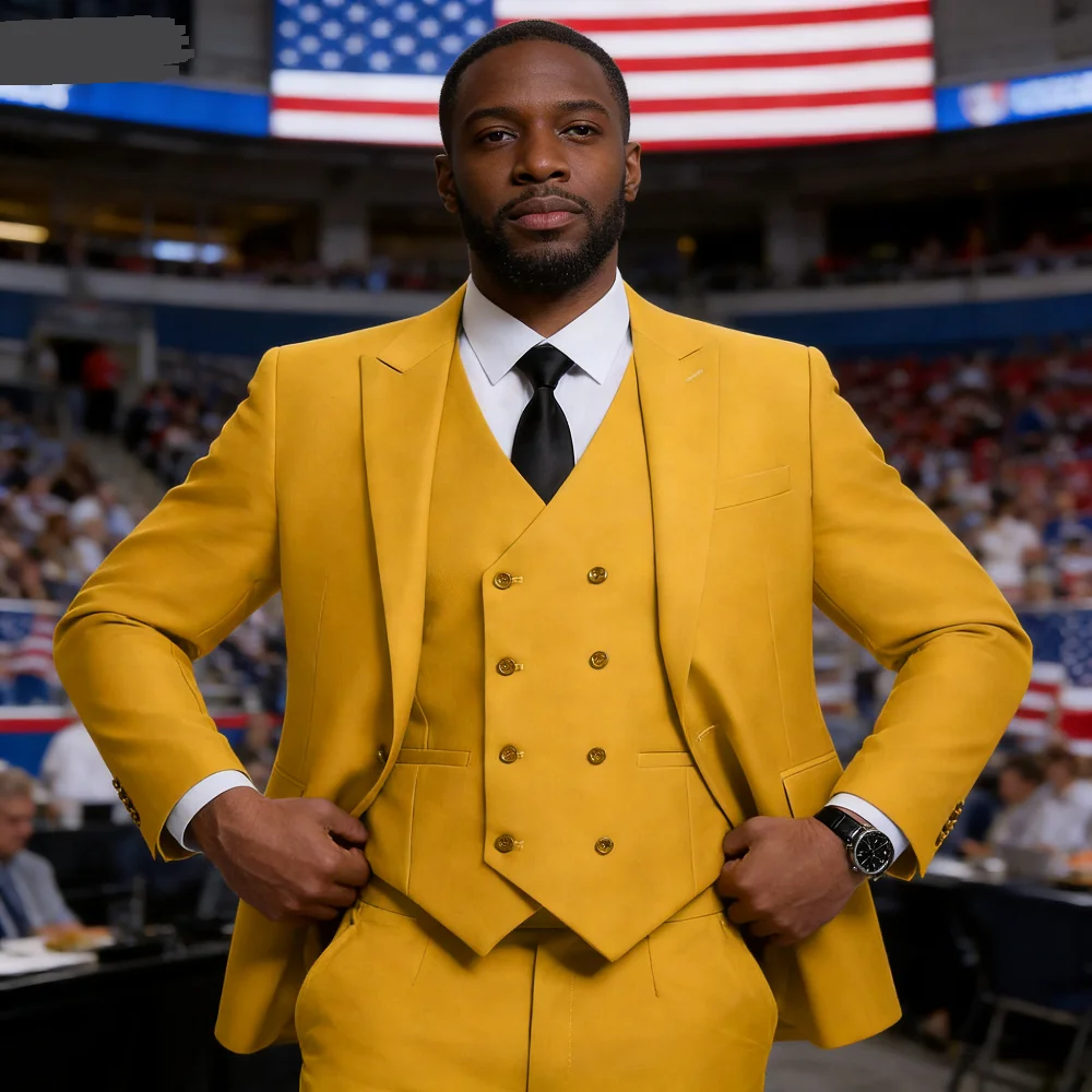 

Men's Elegant Pink Wedding Suit 3-Piece Casual Blazer Set with Notch Lapel Slim Fit Jacket Vest And Pants for Groomsmen