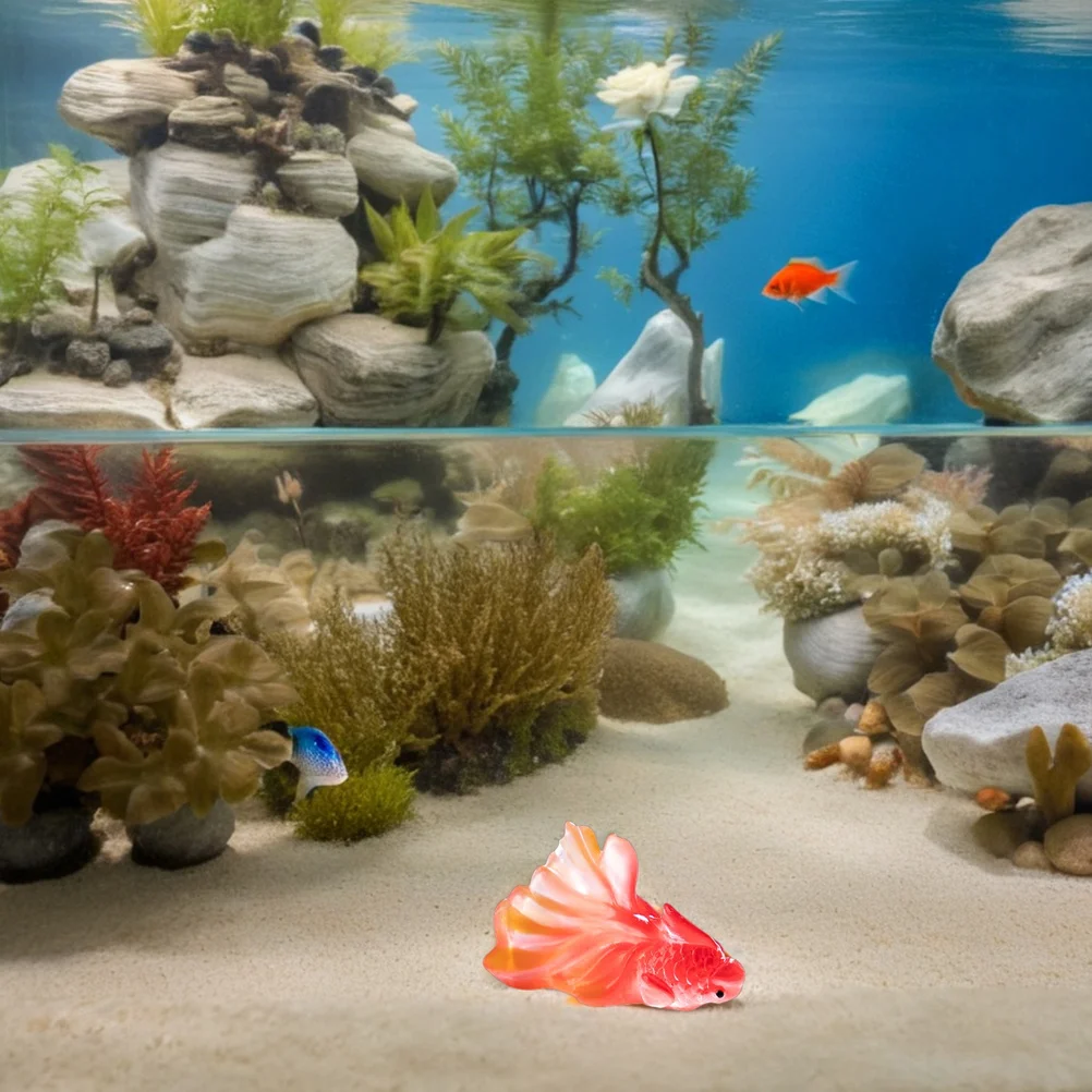 

6Pcs Mini Goldfish Resin Decorations Realistic Micro Landscape Aquarium Garden Fairy Garden Fish Tank Ornaments