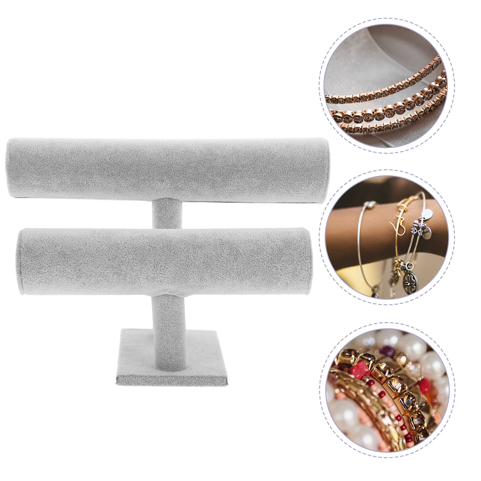 

Подставка для часов и браслетов двухуровневая, 1 шт., для демонстрации ювелирных изделий в розничных магазинах и дома, элегантная и прочная
