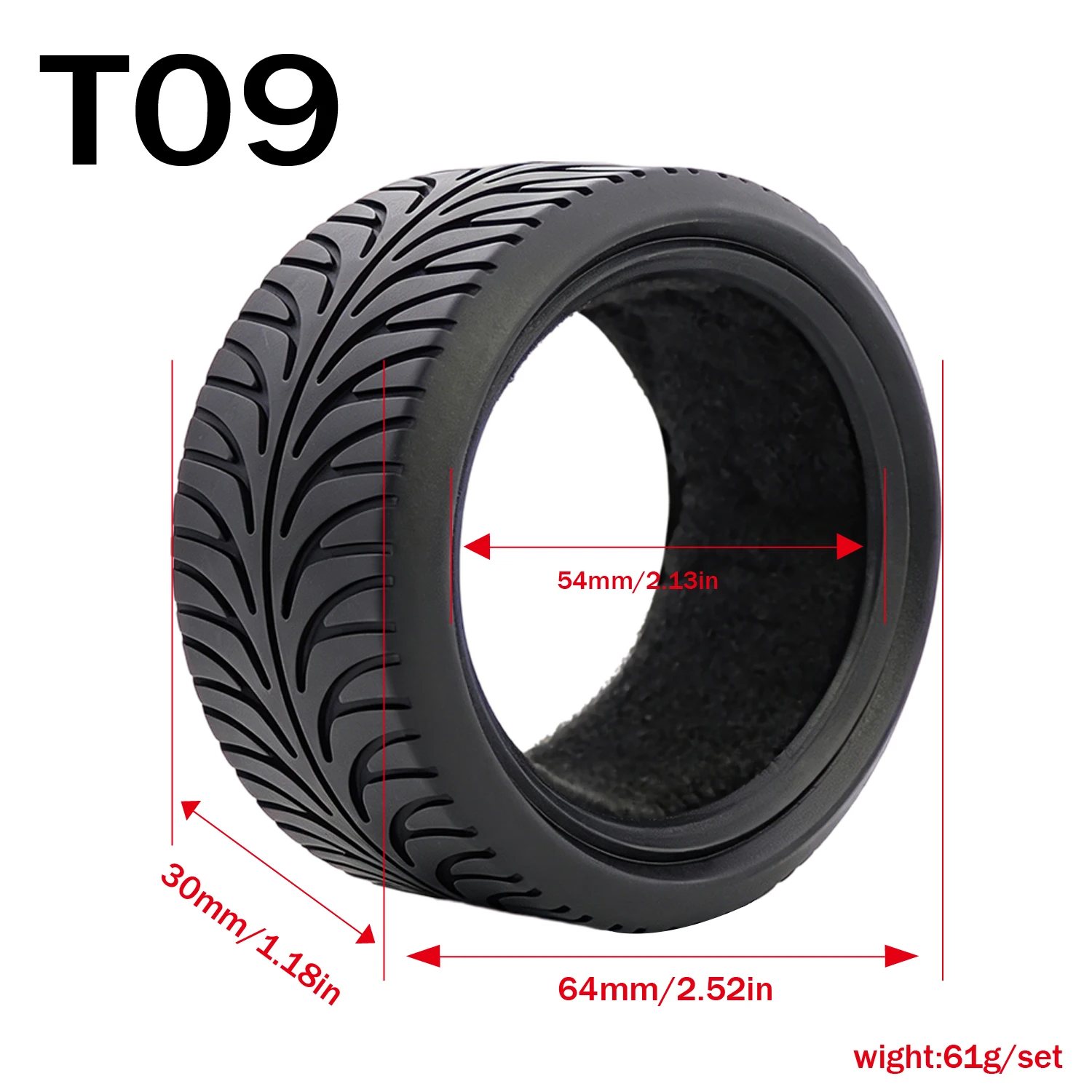 Ban Balap On-Road 1:10 Karet H - Rc Tire Foam Insert ulasan dan harga