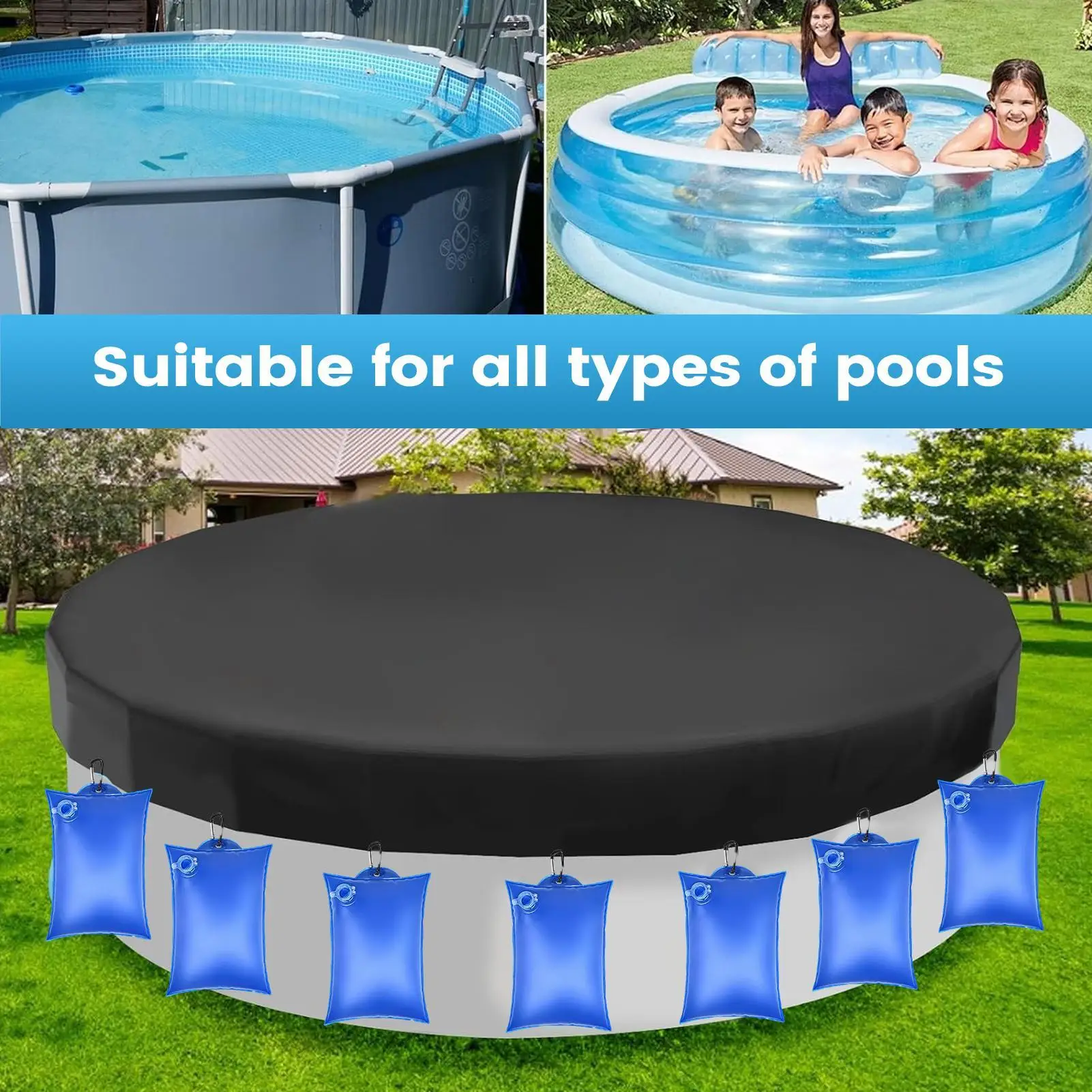 

Pool Weights Heavy Duty Leak-Proof Spa Accessories 10 Pieces Anti-freezing Hot Tub Weight Bags For Hot Tub Storm Daily Home