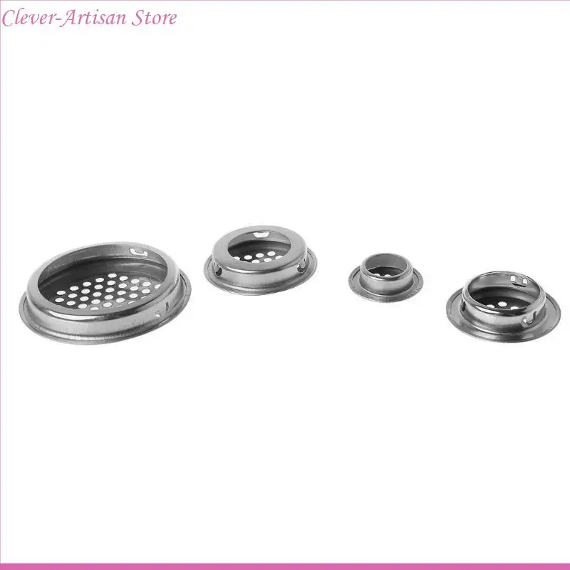 E06B Stainless Steel Air Ventilasi Lubang Ventilasi Louver Lubang Mesh Berbentuk Bulat