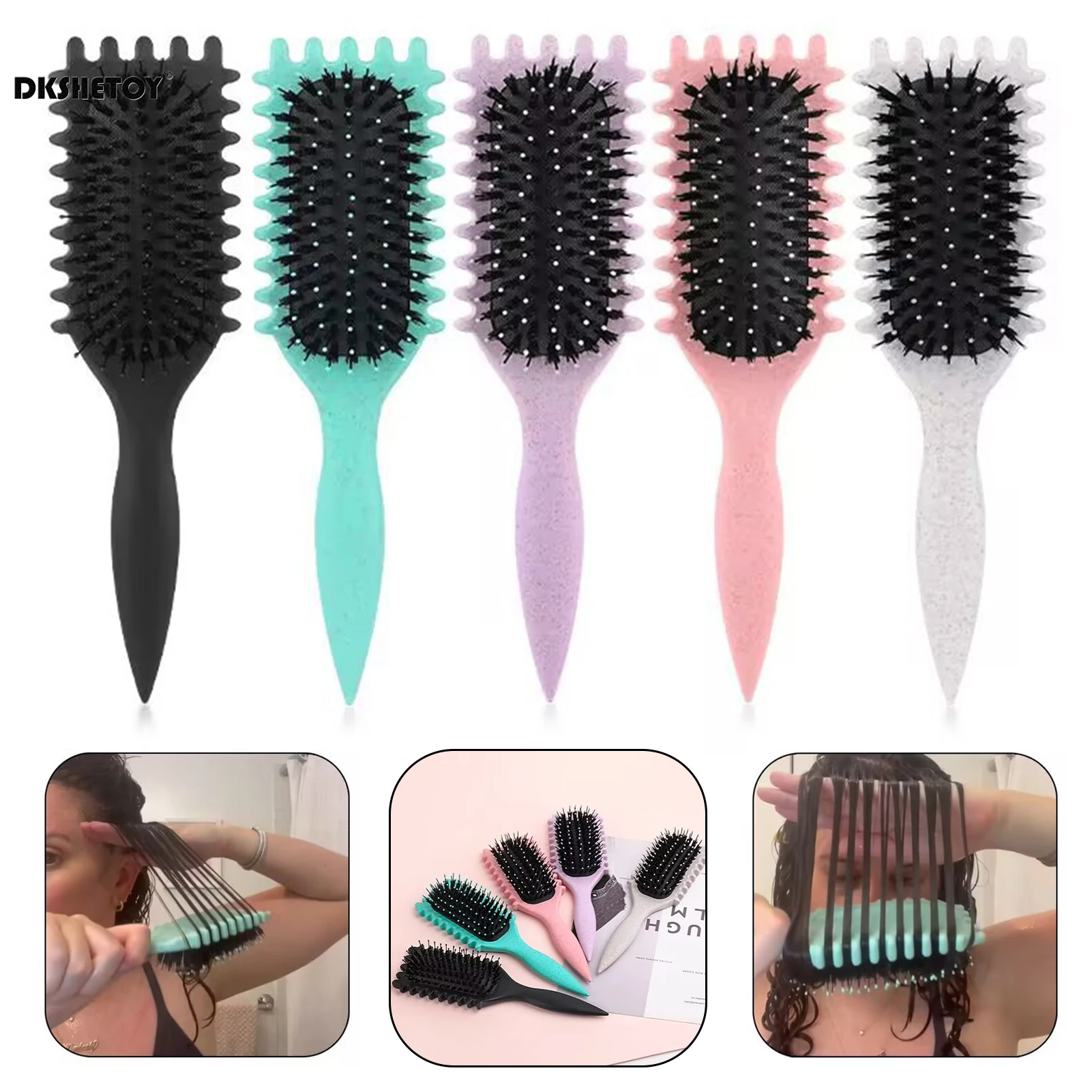 Air Cushion Comb Anti-Static Tangled Hair Comb Detangling hair comb Wet Dry Dual-Use Shampoo Massage Comb hair styling tools