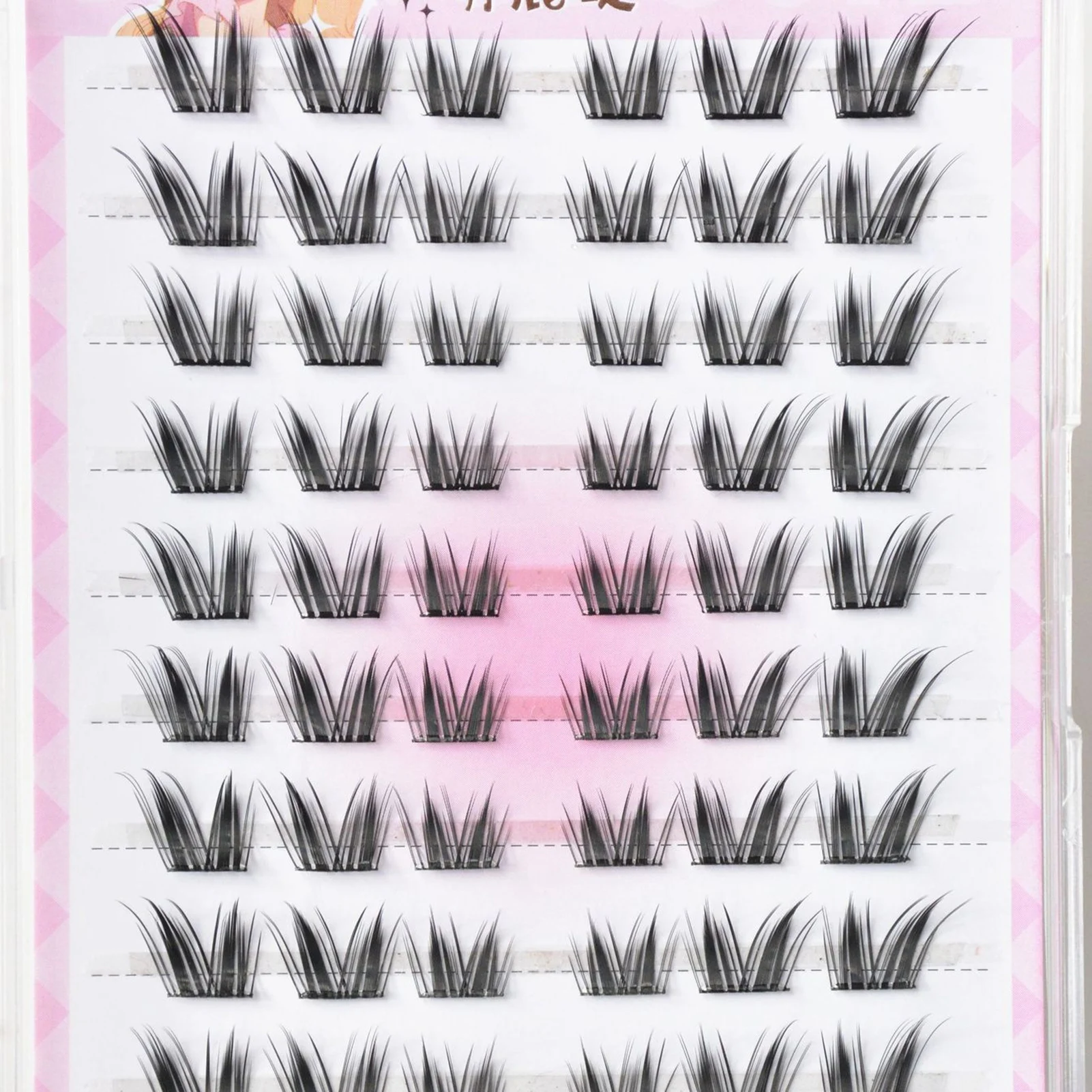 1/box Koreanische Nerz Falsche Wimpern Natürliche Russische 3D Einzelne Wimpern Verlängerung Cluster Make-Up-Tool großhandel wimpern