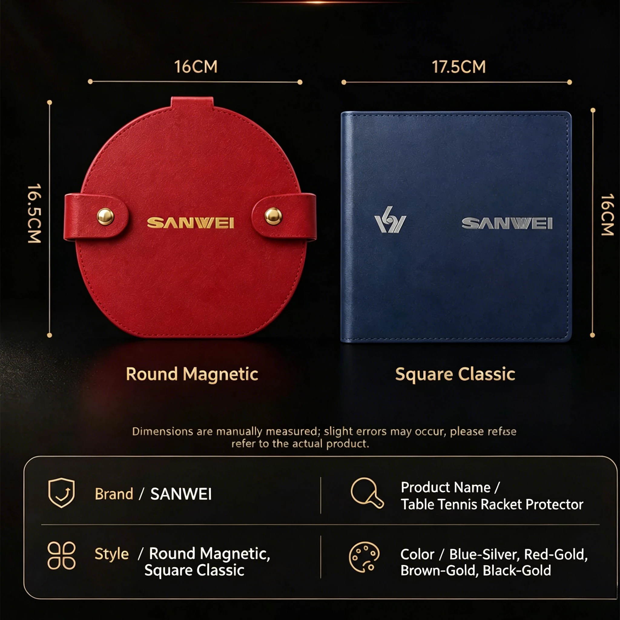 SANWEI Magnetic Table Tennis Racket Protective Clip Anti-Oxidation Ping Pong Rubber Protector Rubber Protective Film Accessories 4