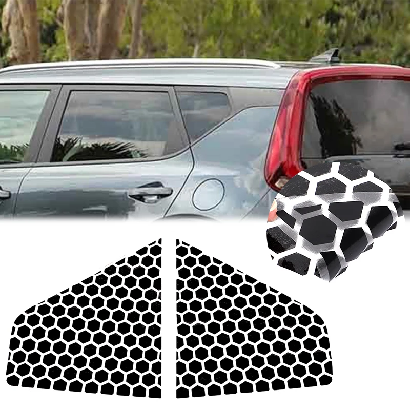 

For Kia Soul 2019-2022 PVC black car side rear glass sticker car exterior decoration protection accessories