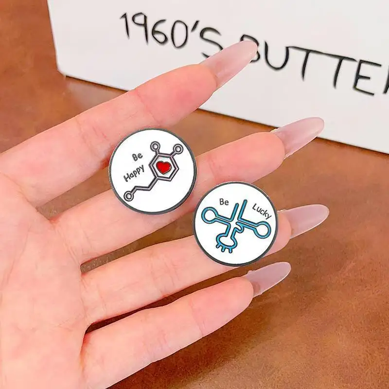 Science Enamel Pins Custom Molecular Brooches Like Magic But Real Lapel Badges Scientist Jewelry Gift for Friends I'm Very Into