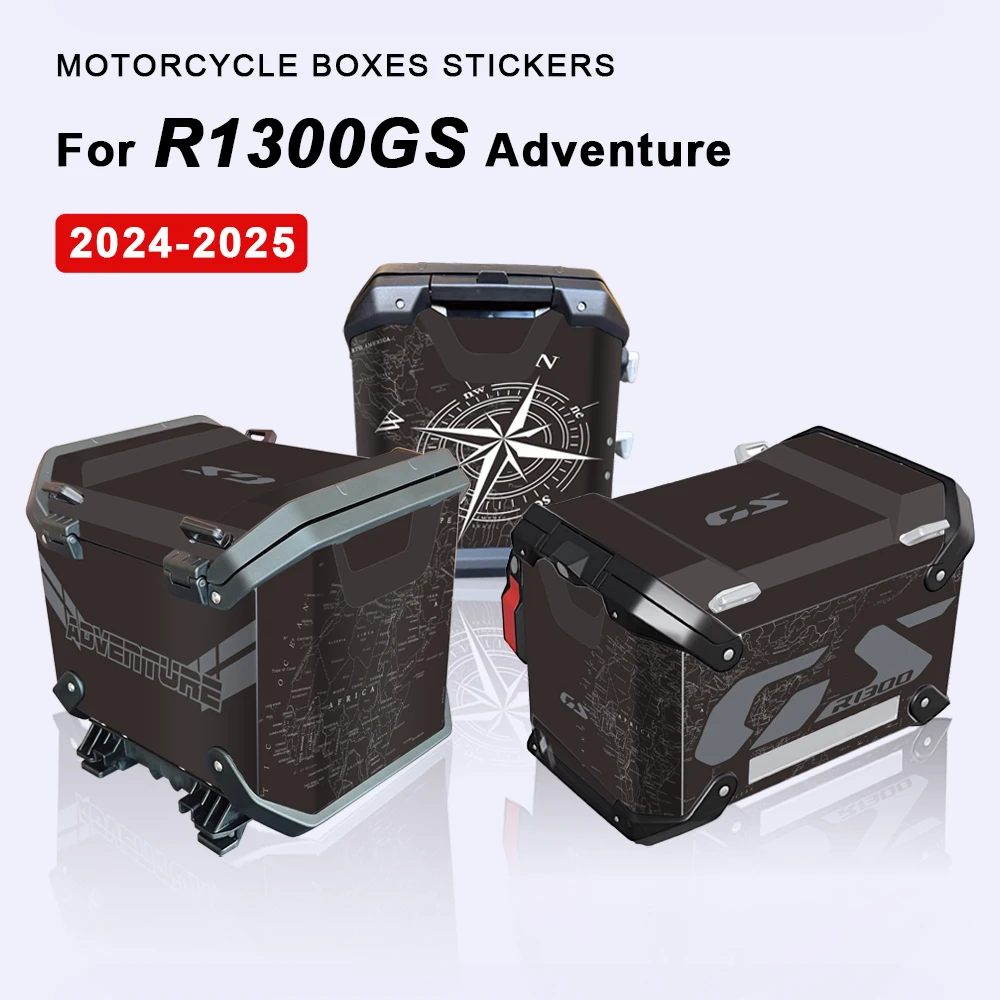 

For BMW R1300GS ADV R1300 GS R 1300 GS Adventure 2024-2025 Motorcycle Top Boxes Decals Side Luggage Case Stickers Accessories