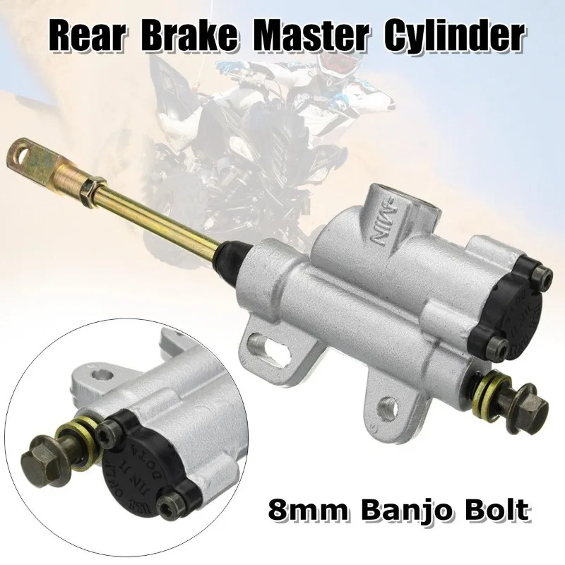 Hydraulic Brake Master Cylinder Foot Pedal for Offroad ATV Motorcycle Universal Kit