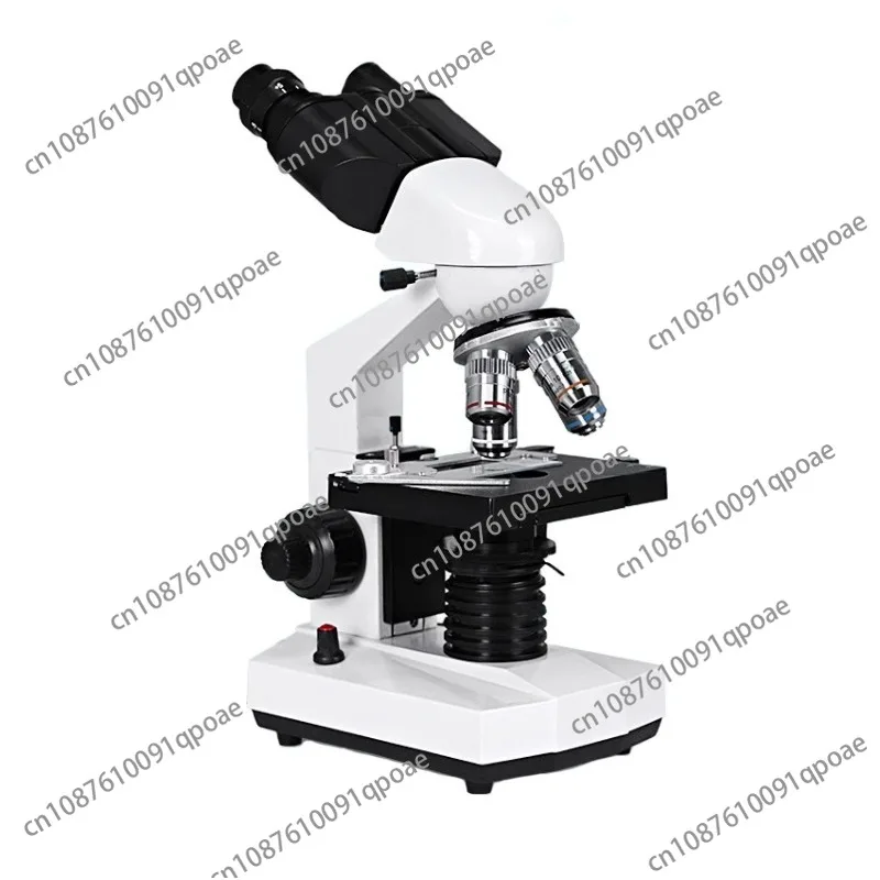 Binocular Biological Microscope (Hinge Type) Student Teaching and Scientific Research Professional Biological Microscope 2500x