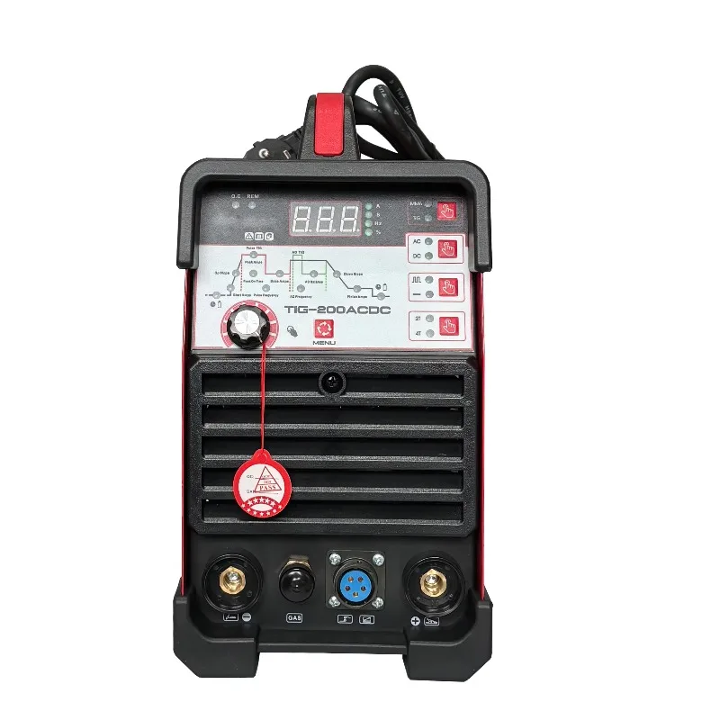 WSME-200 AC DC TIG Welding Machine, 200A Pulse IGBT Inverter For Aluminum, Portable Dual Voltage 110V/220V Welder