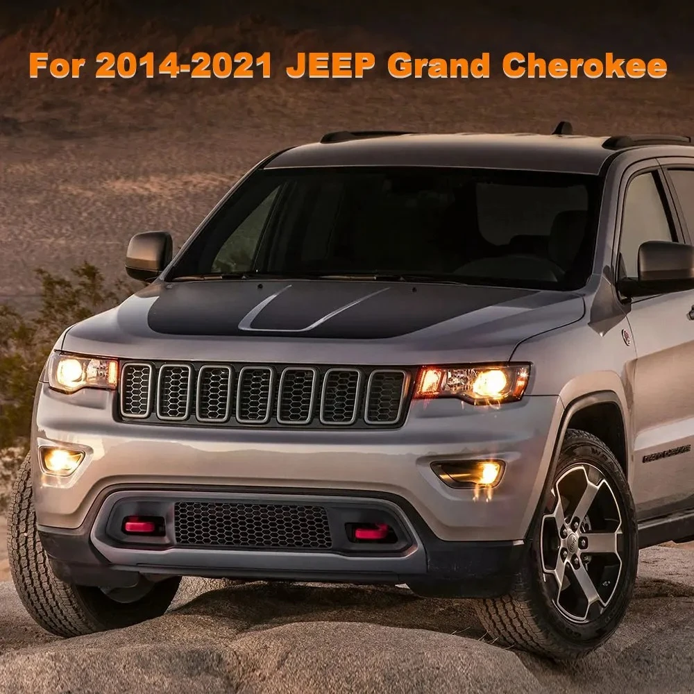 8 قطعة ل جيب ل جراند شيروكي اكسسوارات السيارات 2014-2019 الخلفية الذيل ضوء تينت تراكب الفينيل غطاء خفيف ملصق مائي اكسسوارات السيارات