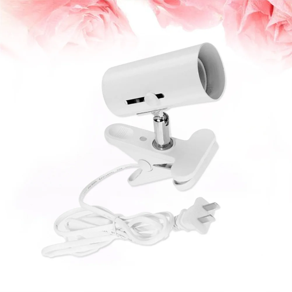 

220V Reptile Lamp Holder Durable Metal Black 360 Degree Adjustable Clamp for Uvb Uva Ceramic Heaters Holder