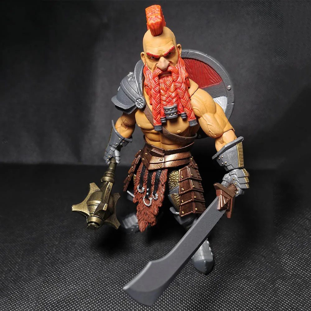 Knight Mythic Legion Wasteland Dwarf Torgon·Red Fins 7’’action figure toy collection