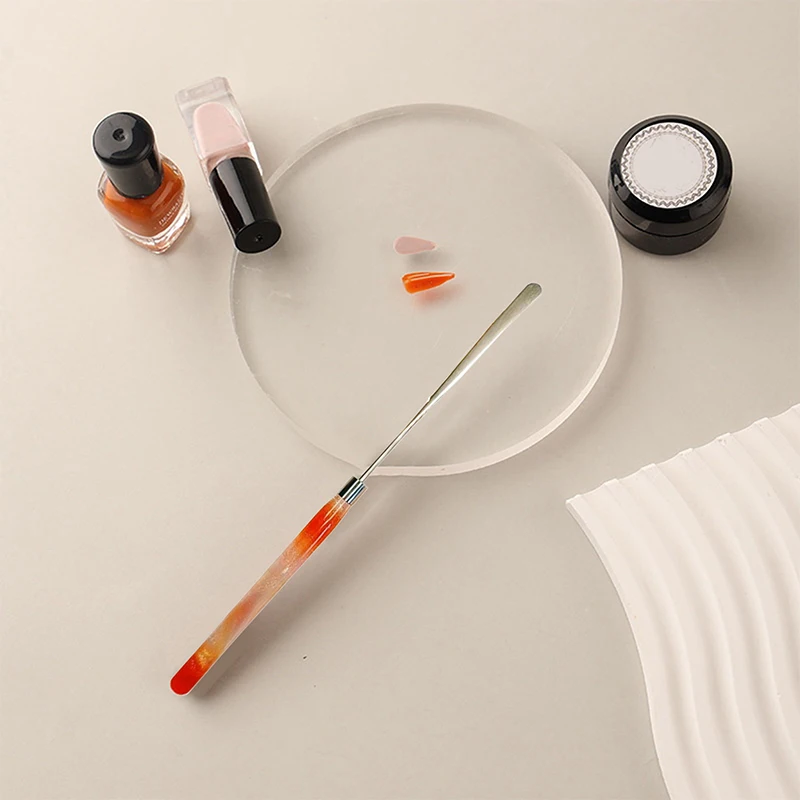 1 unidade de bastão para misturar esmaltes e produtos de nail art, com cabo de acrílico, espátula para misturar, bastão para misturar líquidos, bases 