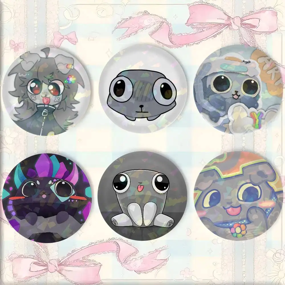 D-Dandys World P-Pebble Badges 25 32 44 58 75 Mm Round Cosplay Pin Bag Decor Fans Collect Friends Gifts Brooch Souvenir - view 3