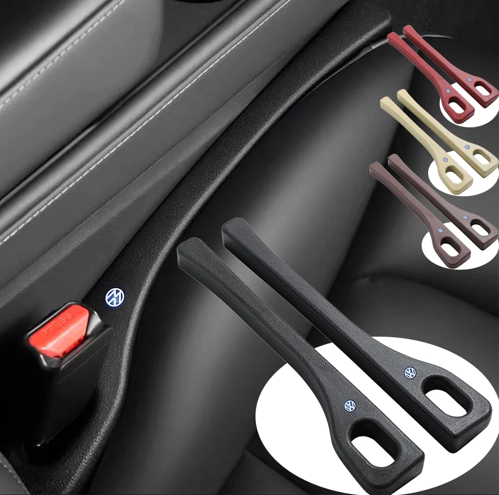 2pcs/set Car Seat Gap Filler Leak-proof Filling Strip For VW Rline Jetta Golf Beetle EOS GTI R32 MK4 motion Blue Motion Styling