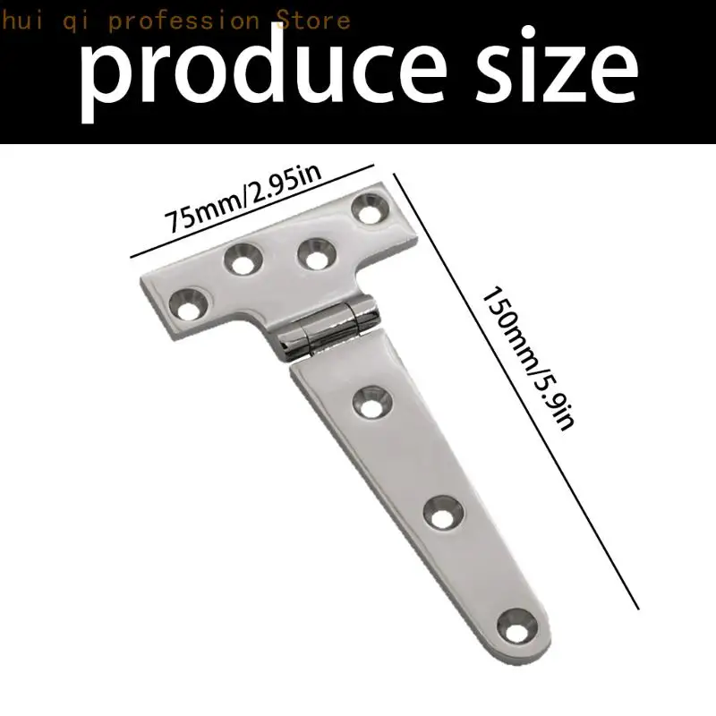 Marine-Deckel-T-Scharnier 75 x 152 mm mit versenkten Schraubenlöchern für den Einsatz H8WE – Detail 6