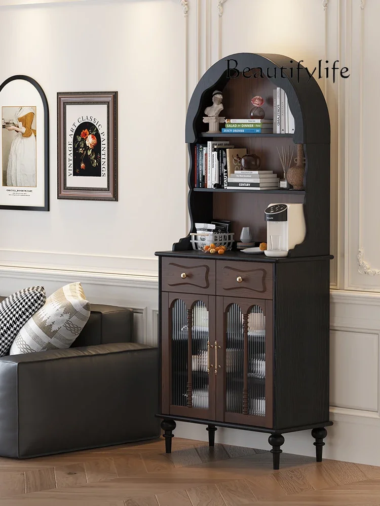 

mobili per il soggiorno French retro solid wood dining side cabinet, living room storage side cabinet against the wall, antique
