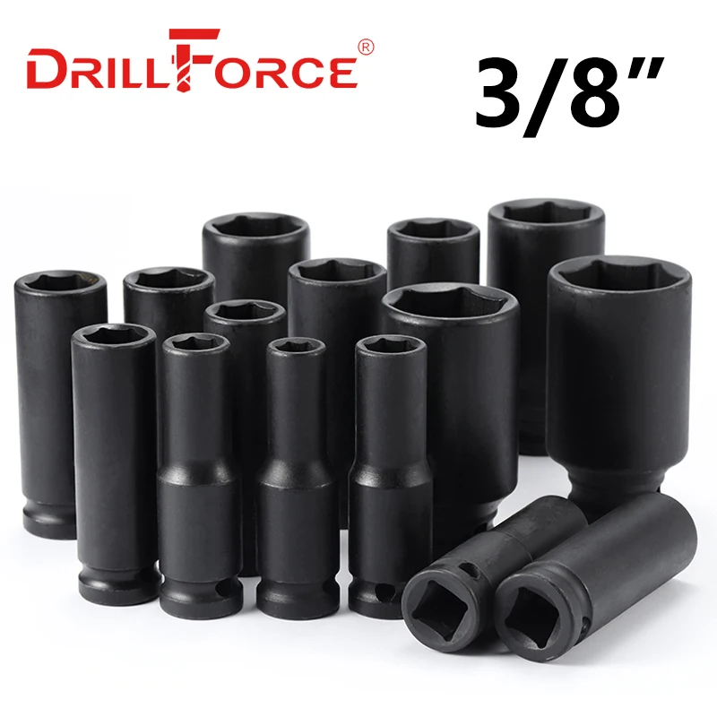 Drillforce 624 mm Cabeça de Soquete de Chave de Impacto Profundo Resistente Adaptador Carro Auto Caminhão Reparação de Pneus Ferramenta Pneumática Industrial