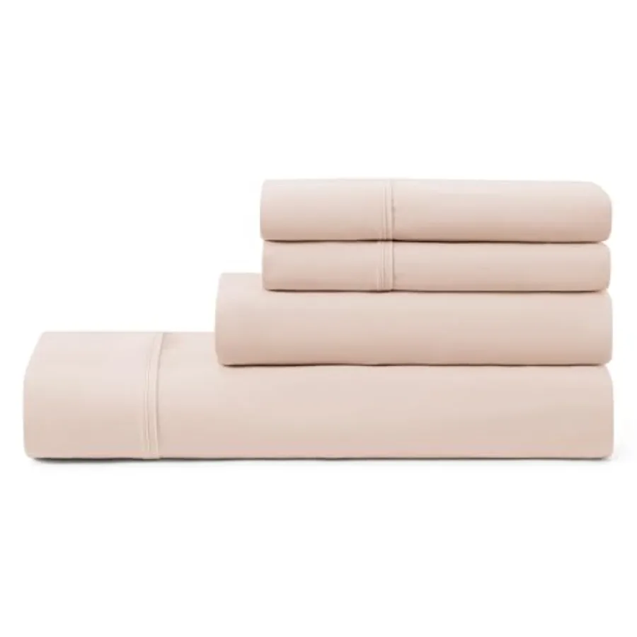 

Комплект постельного белья Hedi из 4 предметов: охлаждающие простыни Deep Poetremium, 2 наволочки, гипоаллергенные, машинная стирка, мягкие, легкие