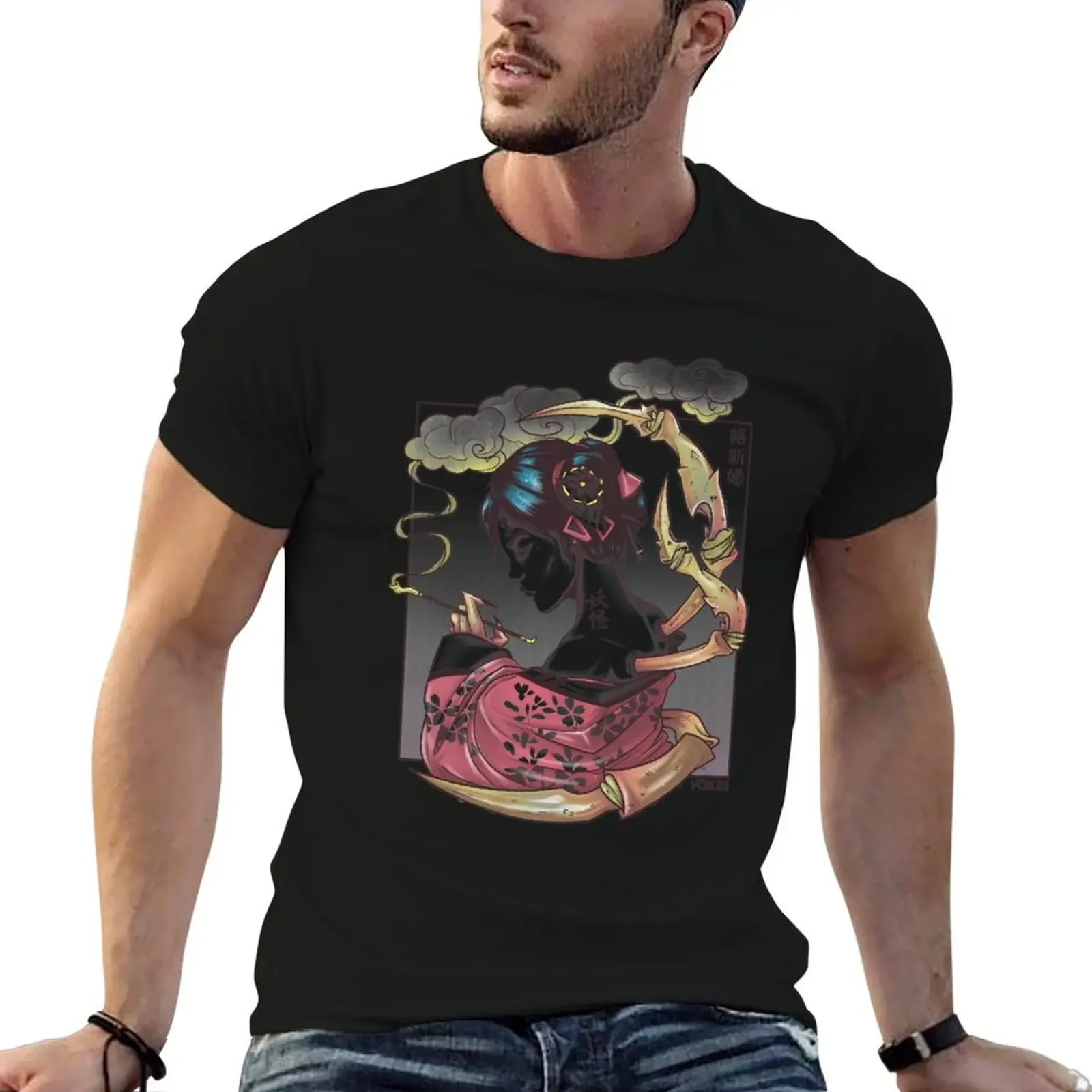 Yokai Jorogumo T-Shirt plus size clothes cheap stuff cotton graphic tees mens graphic t-shirts big and tall