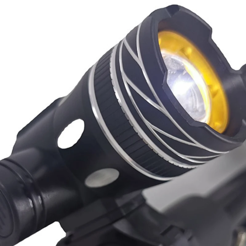 Electric Scooter LED Headlight USB Rechargeable T6 Spotlight Fog Lamp For Ninebot Max G30 ES2 ES4