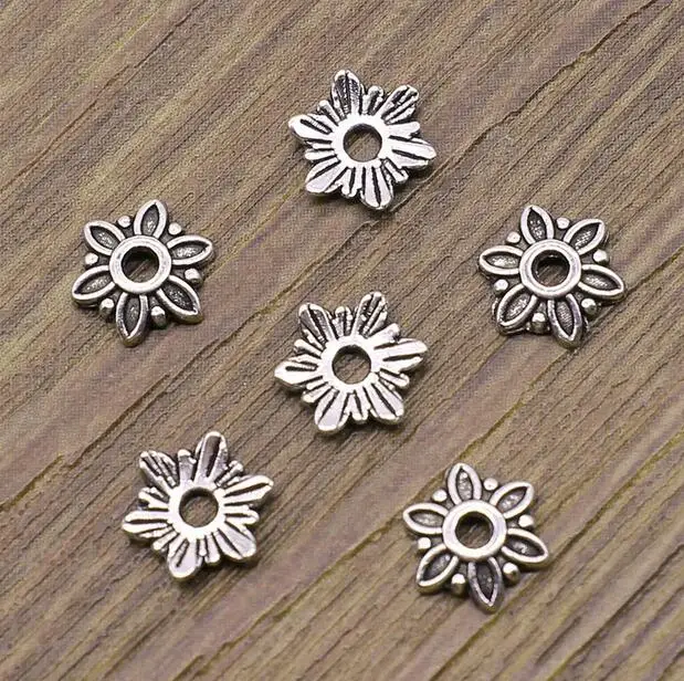 

50pcs 7x7mm Bead Caps For Jewelry Making DIY Beads Caps EF3737