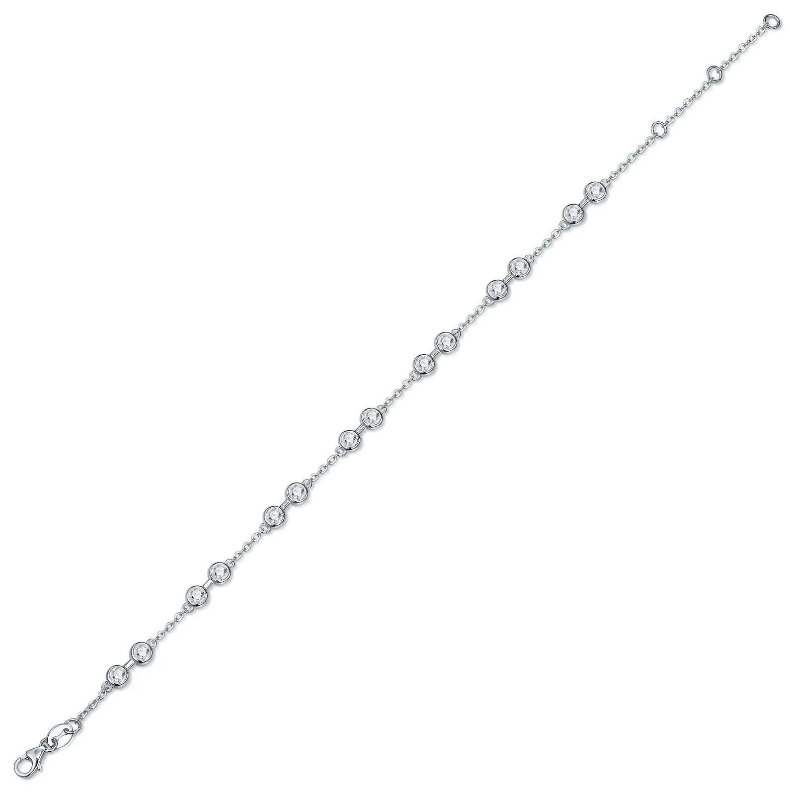 S925 Sterling Silver, D Color Moissanite, Exquisite Clavicle Chain & High-value Women's Bracelet, Light Luxury Jewelry Gift