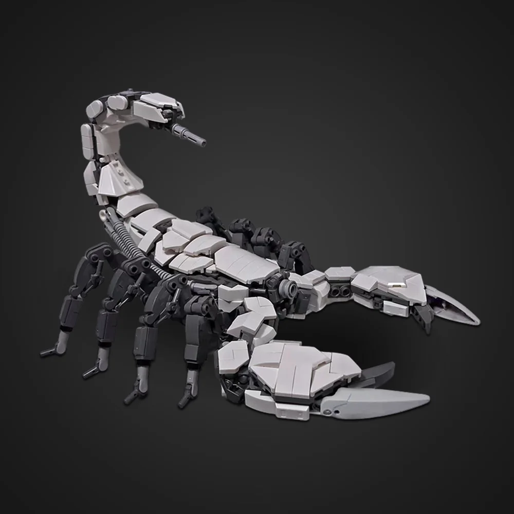 MOC メカニカル Scorpioneds ビルディングブロックモデル黒メカサソリ生き物レンガ diy 組み立ておもちゃ子供のためのギフト