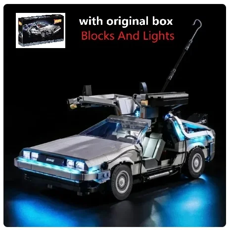 

With Original Box 10300 Back To The Future Time Machine Model Car Building Blocks Bricks Children Christmas Gifts Halloween Gift